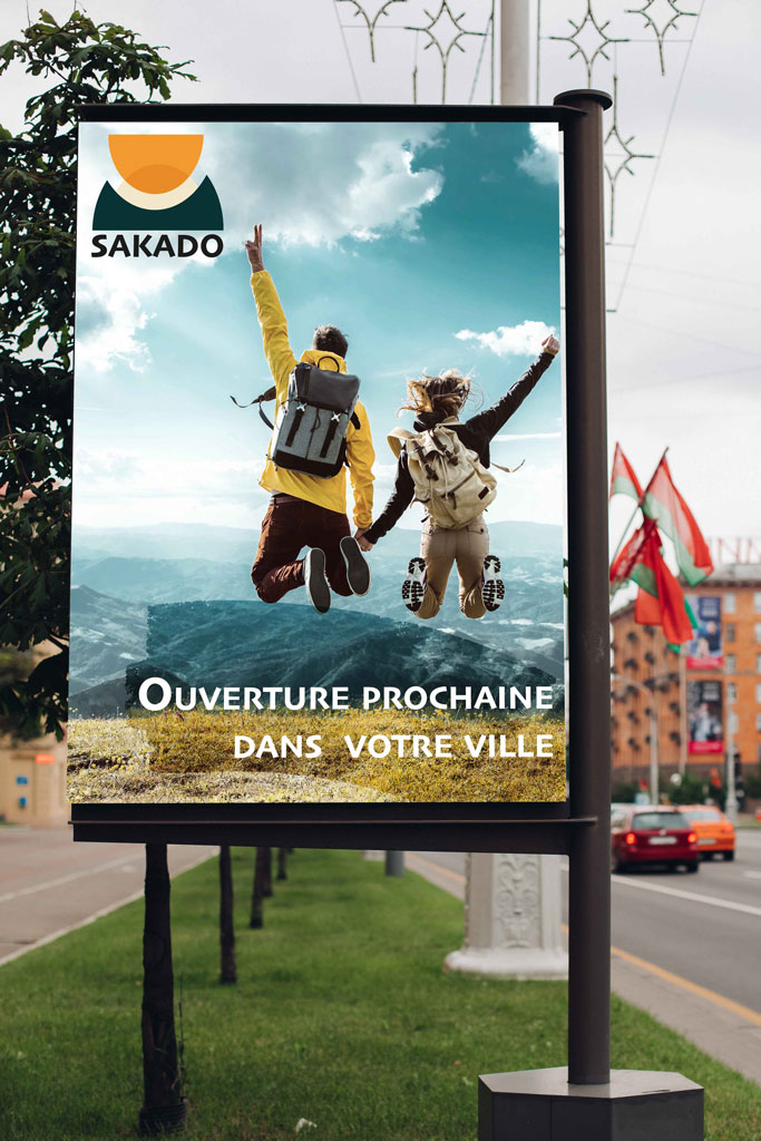 affiche promotionnelle Sakado - Graphiste spécialisée communication événementielle Toulouse Audrey Bourdin