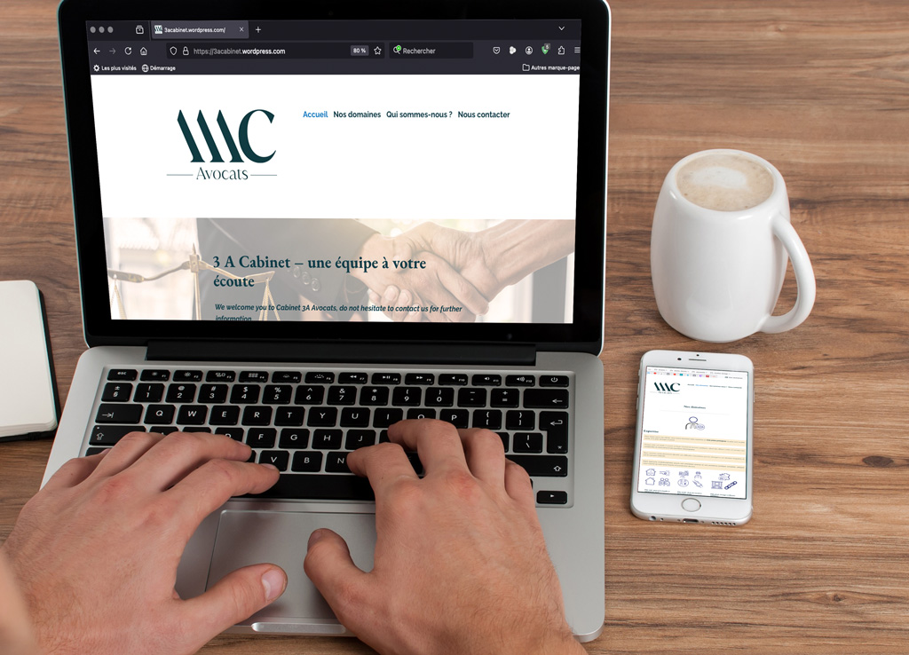 Création site internet avocat par Atelier Pieko - Audrey Bourdin graphiste Toulouse - Design web professionnel juridiqu